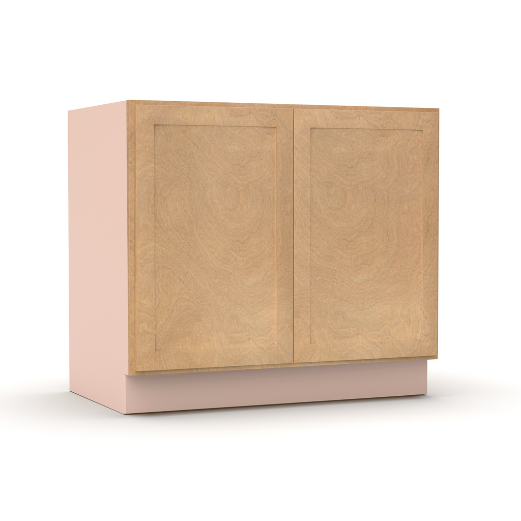 Liberty Shaker Karamel - 39 Inch Full Height Double Door Base Cabinet - 39