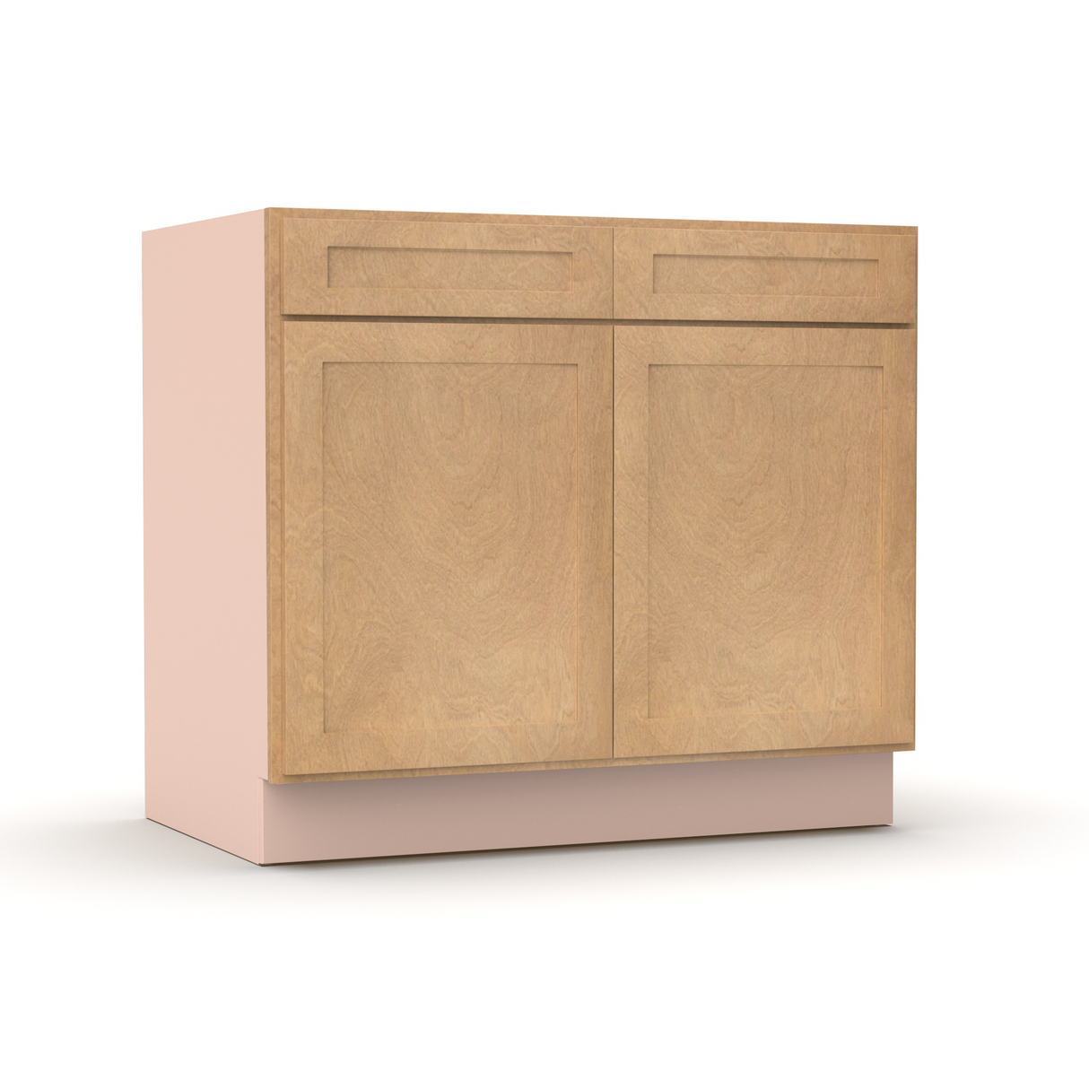 Liberty Shaker Karamel - 39 Inch Double Door Base Cabinet - 39" Width x 34.5" Height x 24" Depth