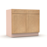 Liberty Shaker Karamel - 39 Inch Double Door Base Cabinet - 39" Width x 34.5" Height x 24" Depth