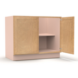 Liberty Shaker Karamel - 42 Inch Full Height Double Door Base Cabinet - 42" Width x 34.5" Height x 24" Depth