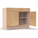 Liberty Shaker Karamel - 42 Inch Double Door Base Cabinet - 42" Width x 34.5" Height x 24" Depth