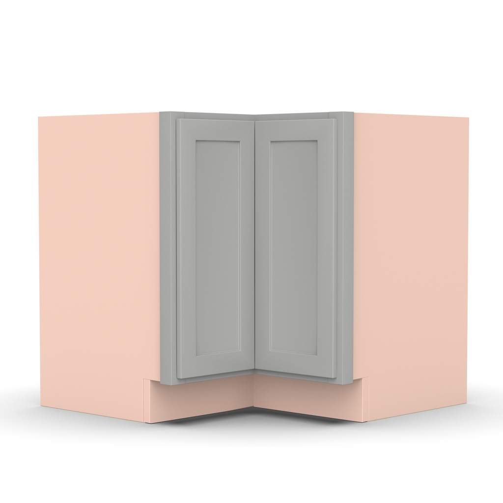 Liberty Shaker Ashen - 36 Inch Square Corner Base Cabinet - 36