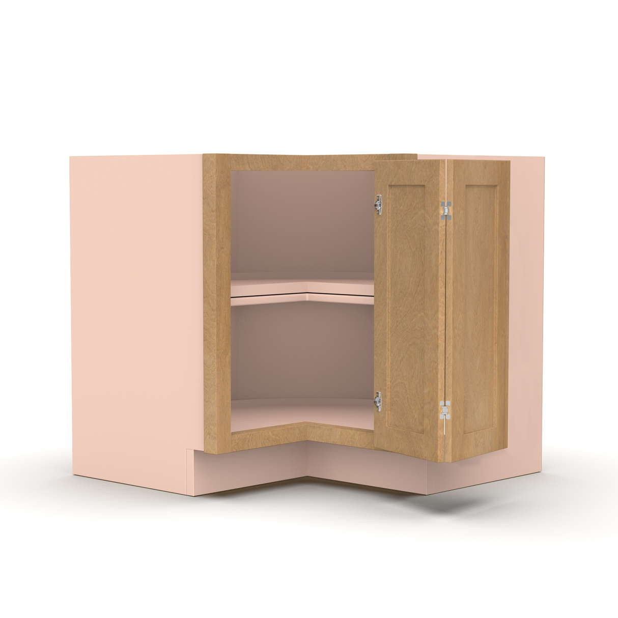 Liberty Shaker Karamel - 36 Inch Square Corner Base Cabinet - 36" Width x 34.5" Height x 24" Depth