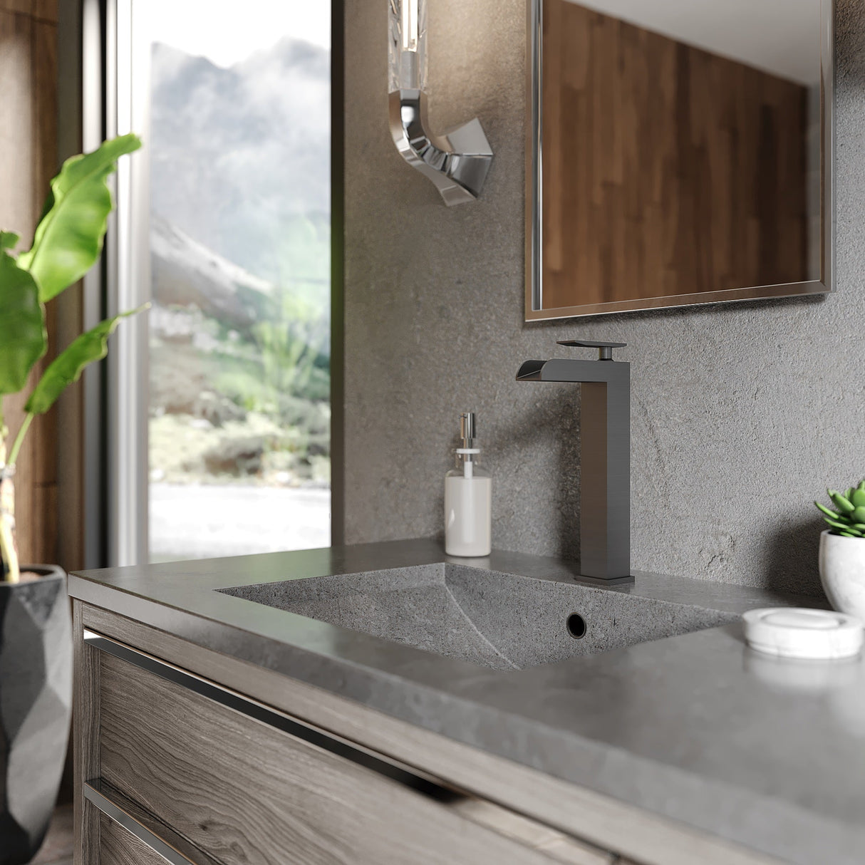 ZLINE Eagle Falls Bath Faucet in Gun Metal (EAG-BF-GM)