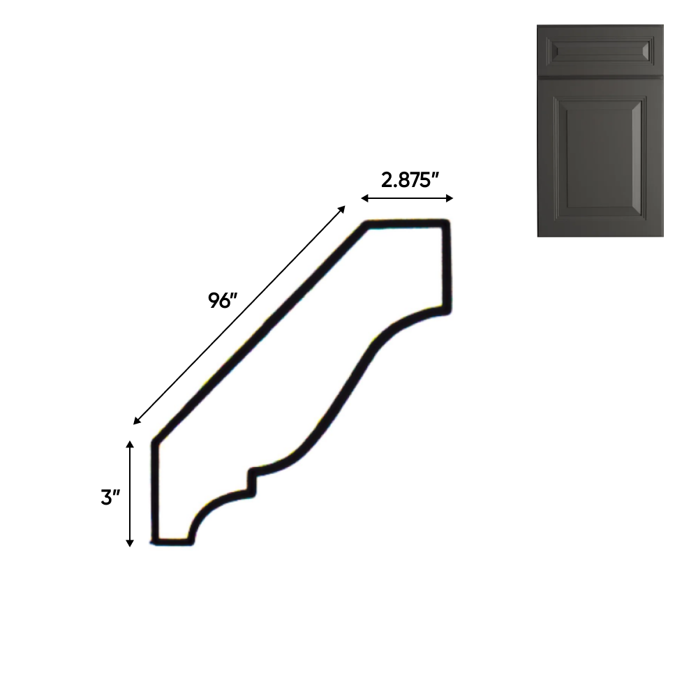 Kitchen Cabinet Crown Molding - BG - Pre Assembled