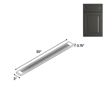 Cabinet - Flutted Wall Fillers - 30in H x 3in W - BG - Pre Assembled