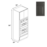 Kitchen - Tall - Double Oven Cabinets - 84 in H x 33 in W x 24 in D - BG - Pre Assembled