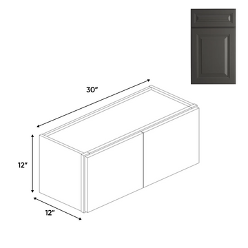 RTA Double Door - Wall Cabinets - 12 in H x 30 in W x 24 in D - BG