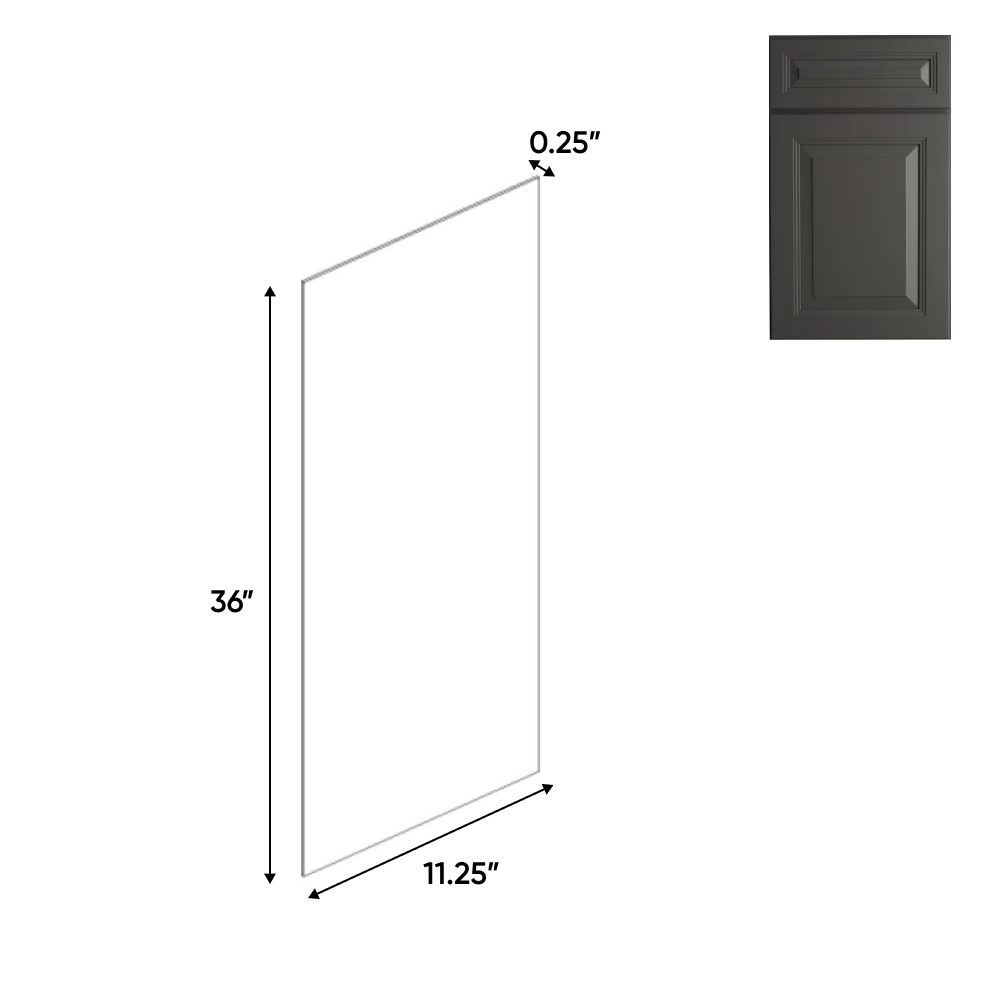 Cabinet Side Finished Skins - 36 in H x 12 in W - BG - Pre Assembled