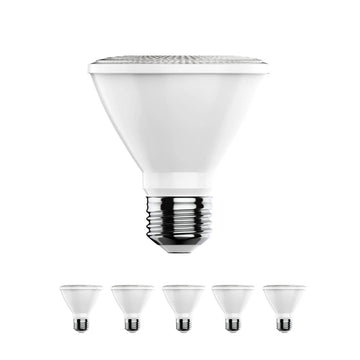 PAR30 LED Light Bulbs W/ Short Neck - 12W, 3000K - Dimmable - 800 Lm - E26 Base - Warm White