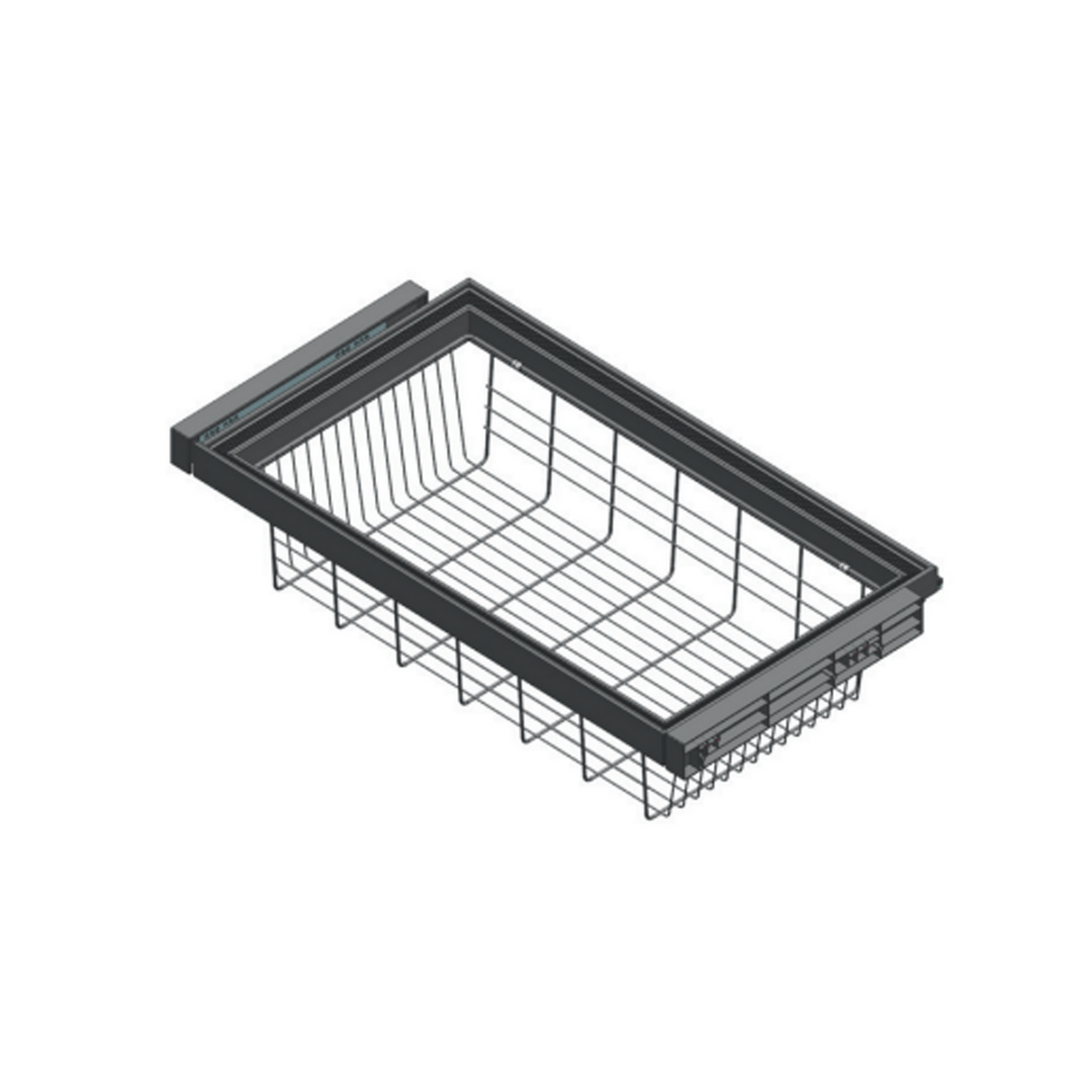 Arctic White Closets - 36" Slide Out Basket (24" D) - 36" Width  x 19.125" Depth