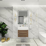 Blossom 24 In. Floating Single Sink Bathroom Vanity With Acrylic Sink Top & Aluminum Alloy Frame