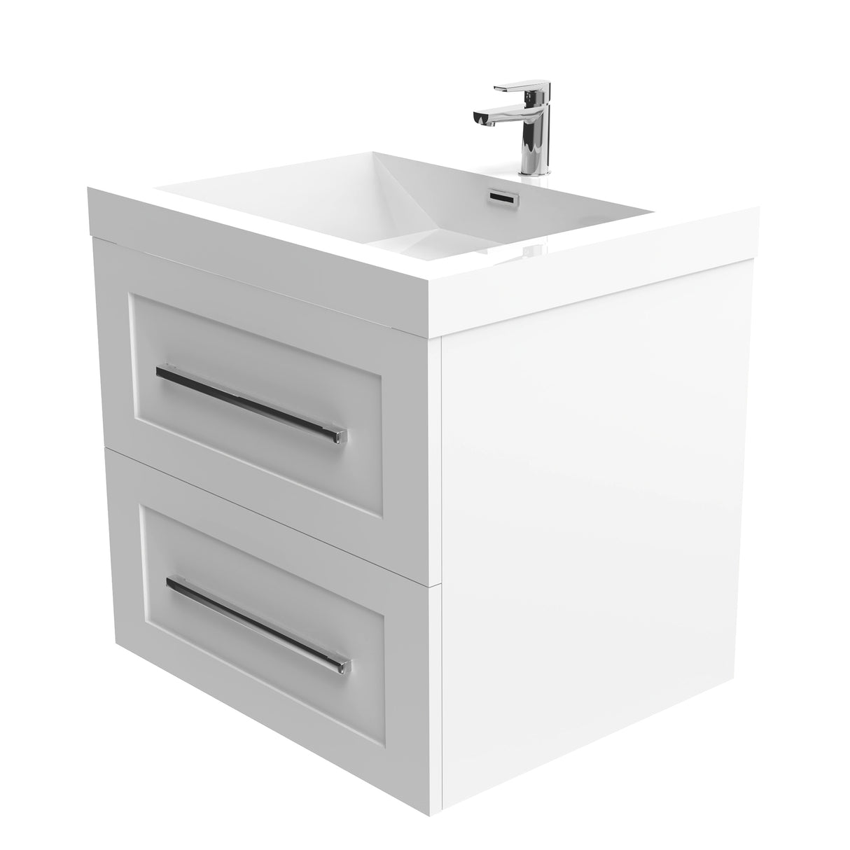 Eastpark Floating / Wall Mounted Bathroom Vanity with Acrylic Sink