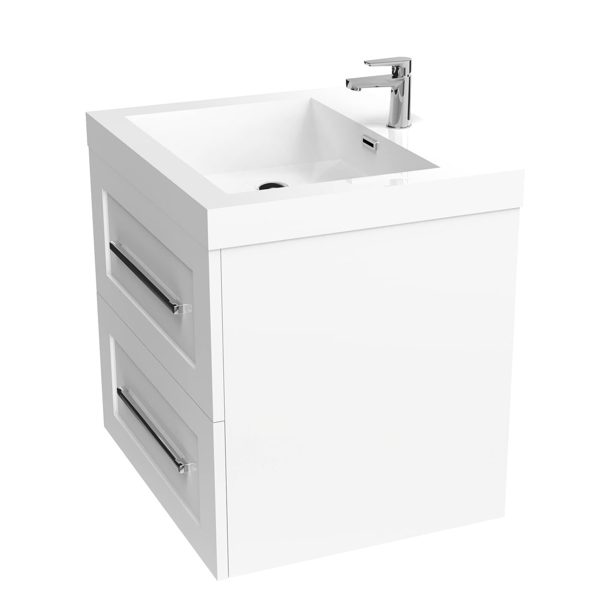 Eastpark Floating / Wall Mounted Bathroom Vanity with Acrylic Sink