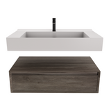 Alysa 36" Floating Bathroom Vanity Set with FLX16 Acrylic Sink