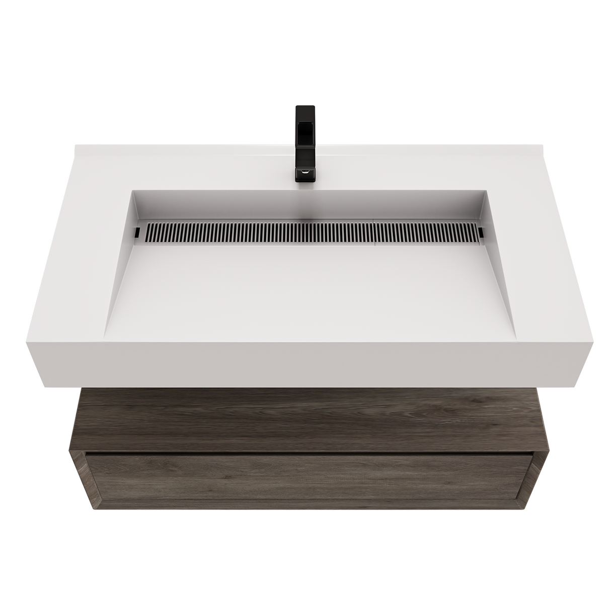 Alysa 36" Floating Bathroom Vanity Set with FLX16 Acrylic Sink