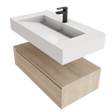 Alysa 36" Floating Bathroom Vanity Set with FLX16 Acrylic Sink