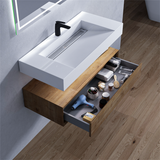 Alysa 42" Floating Bathroom Vanity Set with FLX16 Acrylic Sink