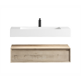 Alysa 42" Floating Bathroom Vanity Set with FLX16 Acrylic Sink