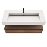 Alysa 48" Floating Bathroom Vanity Set with FLX16 Acrylic Single Sink Top