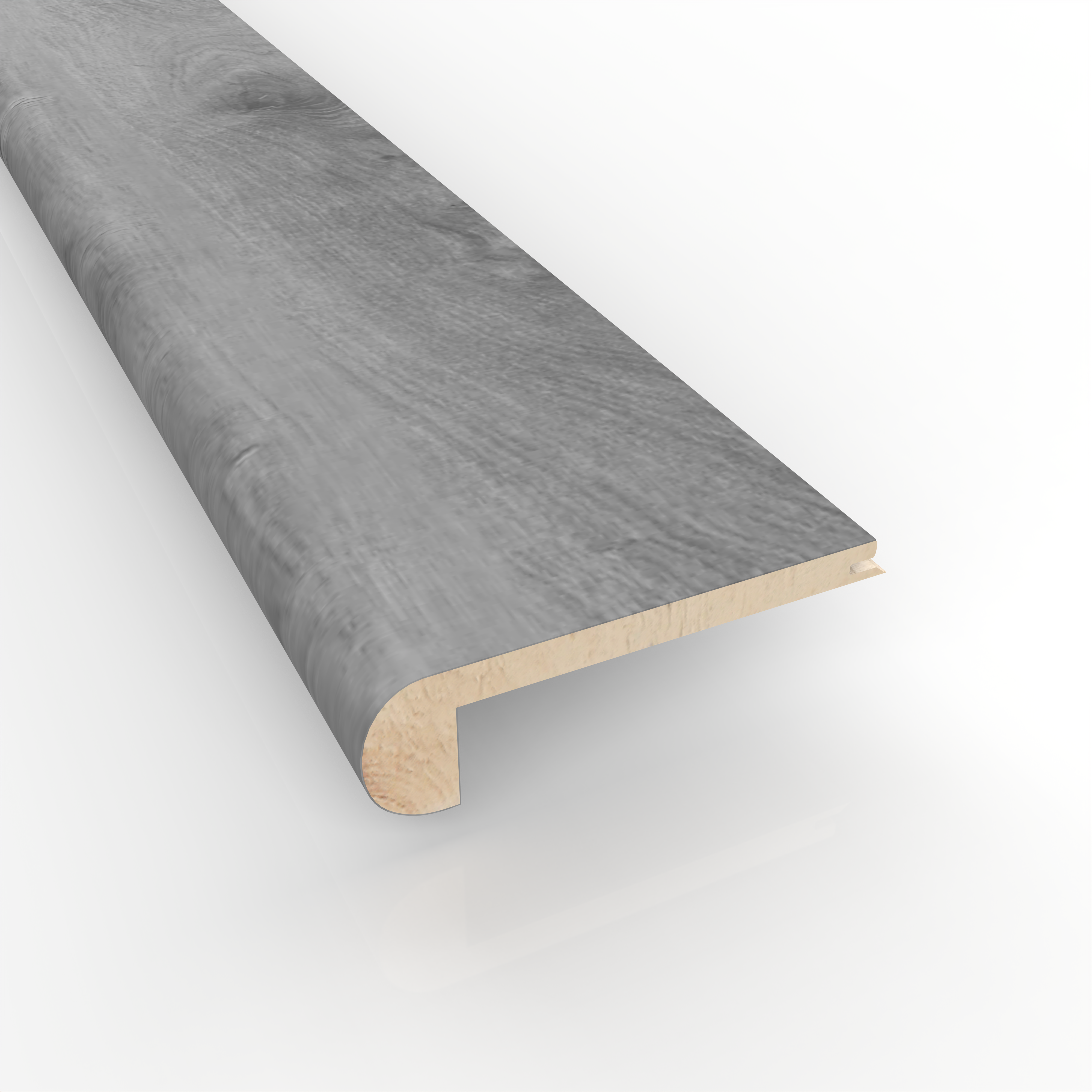 Permshield Burnt Gray Stair Nose - 94" x 3"