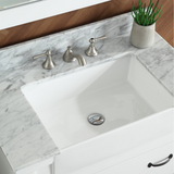 37" Bathroom Vanity in White With Sink - Premium Farmington Family