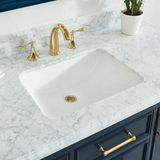 49" Bathroom Vanity in Navy Blue With Sink - Premium Manhattan Family