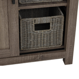 30" Farm Barn Freestanding Solid Wood Antique Brown Bathroom Vanity Cabinet Without Top