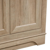 48" Retford Freestanding Solid Wood Bathroom Vanity With Carrara White Engineered Stone Sink Top & 4 In. Backsplash in Light wooden finish