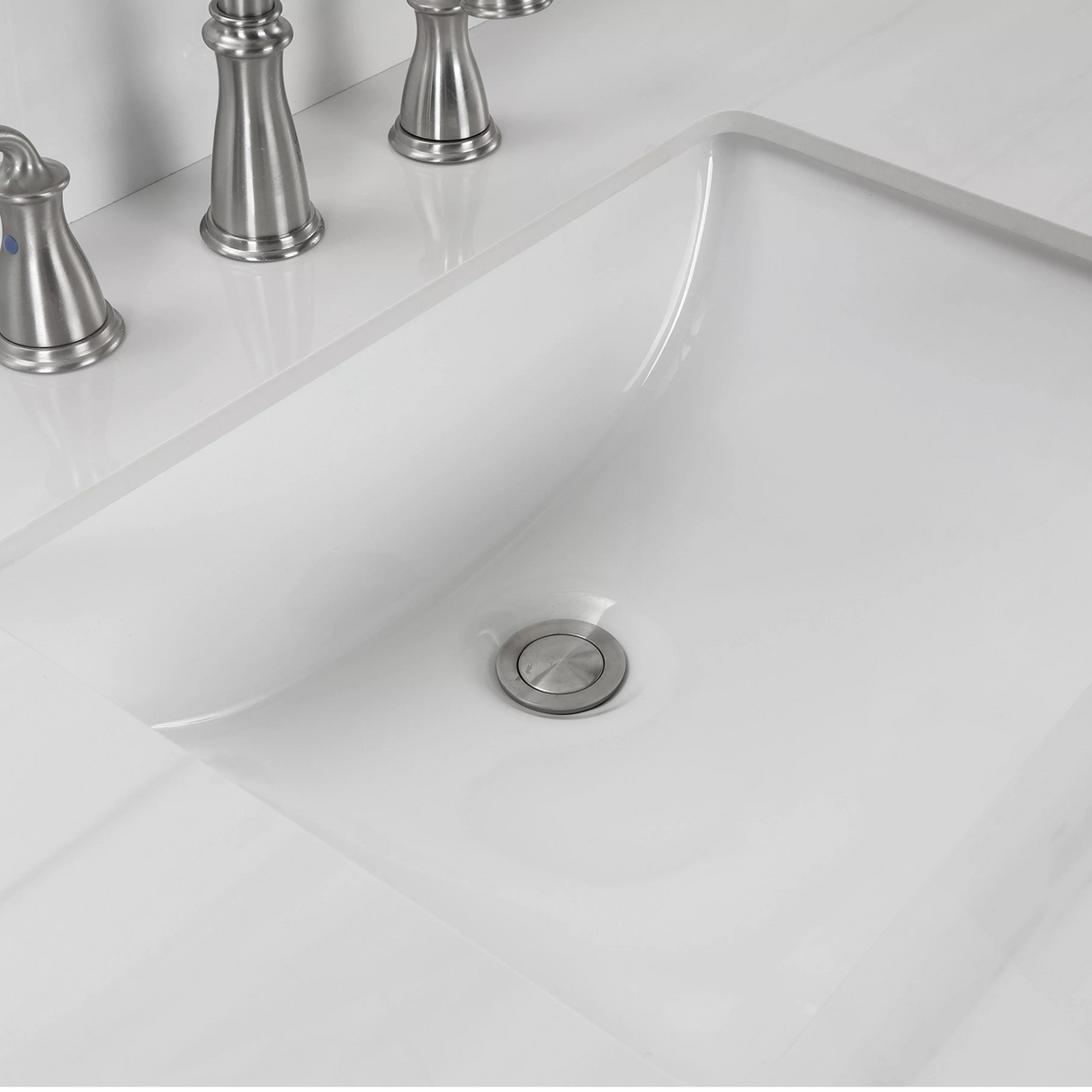 36" Hollister Vanity Combo In Light Gray With Sintered Stone Top