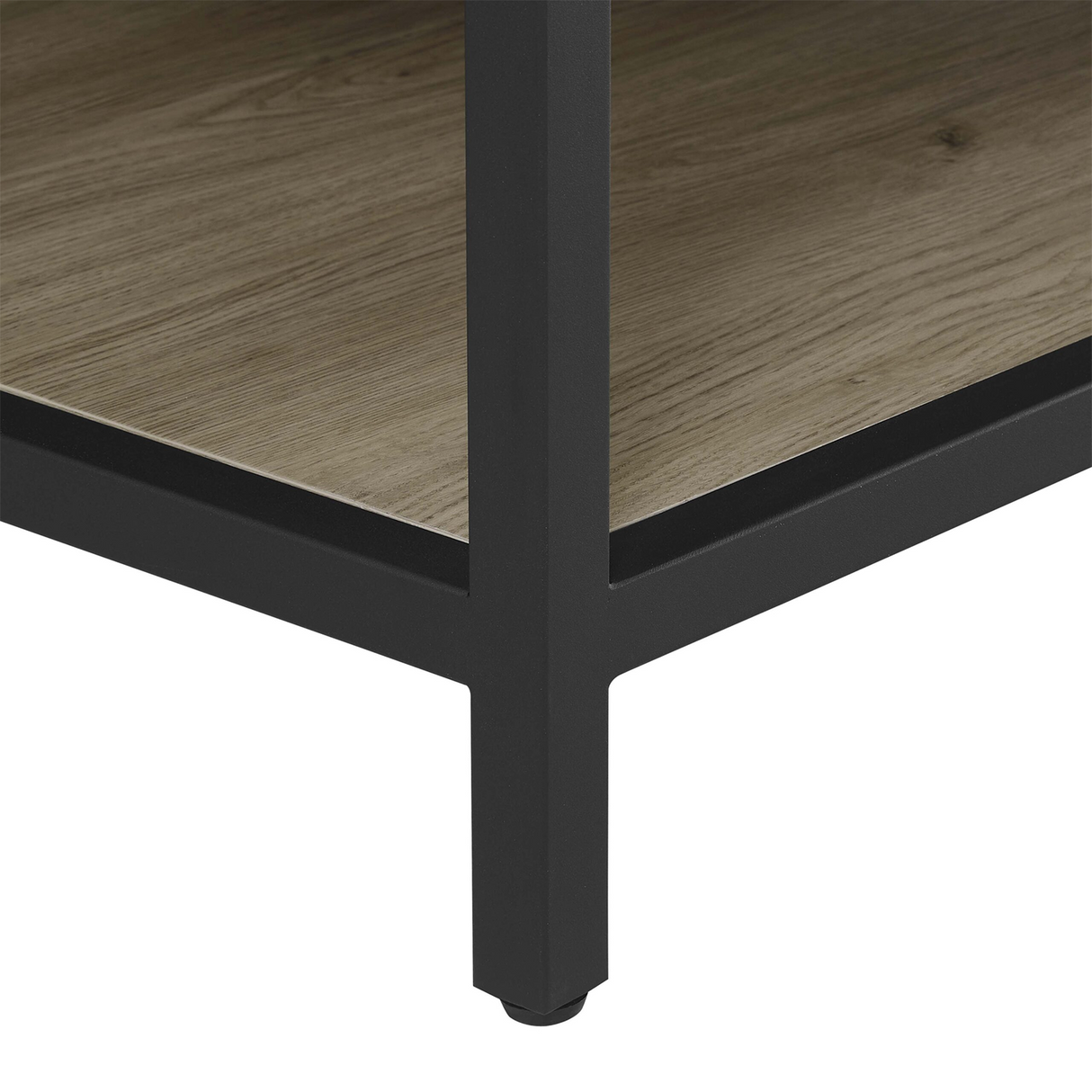 48" Utopia Freestanding Solid Wood Bathroom Vanity Combo with Calacatta Sintered Stone Top with Metal Base with Open Shelf Storage - Dark Oak Finish