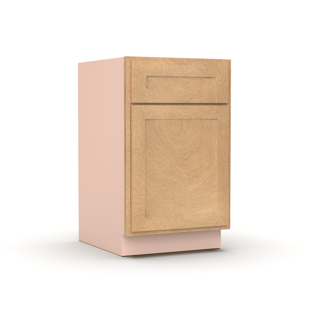 Liberty Shaker Karamel - 18 Inch Waste Basket Base Cabinet - 18" Width x 34.5" Height x 24" Depth