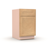 Liberty Shaker Karamel - 18 Inch Waste Basket Base Cabinet - 18" Width x 34.5" Height x 24" Depth