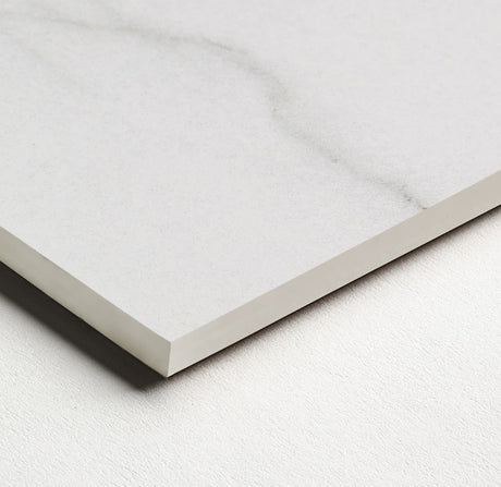 24 x 48 in Majesto Bianco Stratura Honed Rectified Colorsync Porcelain Tile surface