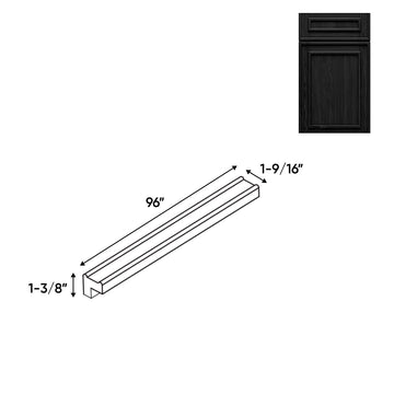 RTA - Elegant Shaker Black - Light Molding - 96