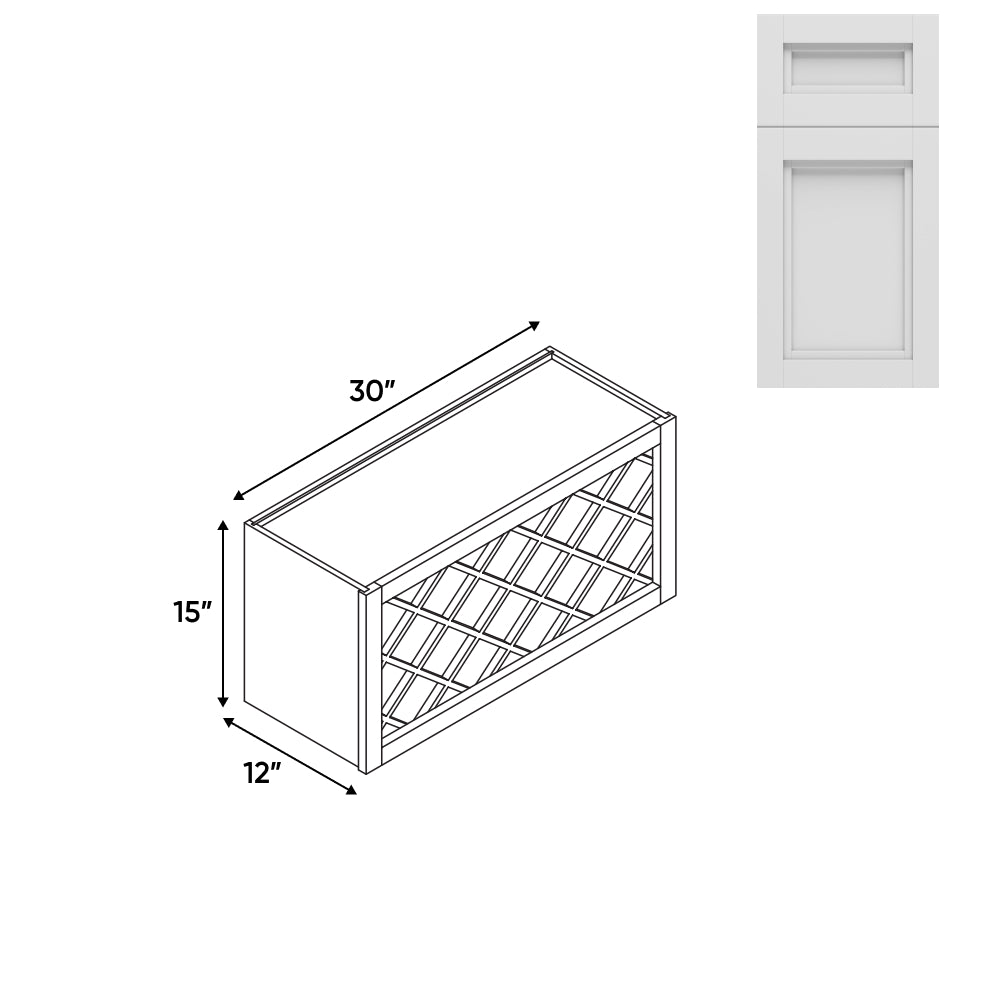 RTA - Havana Blanco - Wine Rack - 30"W x 15"H x 12"D - HAB-3015WR