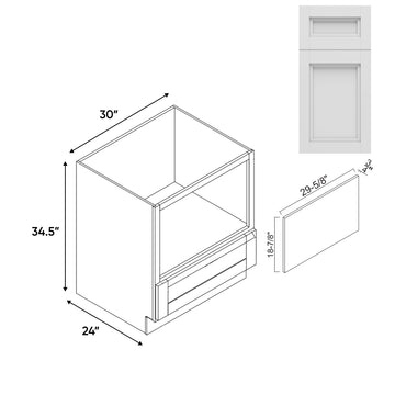 RTA - Havana Blanco - Base Microwave Cabinet - 30