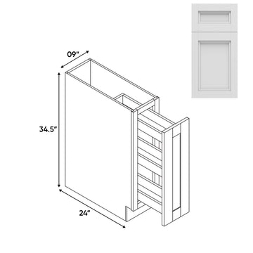 RTA - Havana Blanco - Base Spice Rack Pull Out with 3 Shelf - 9