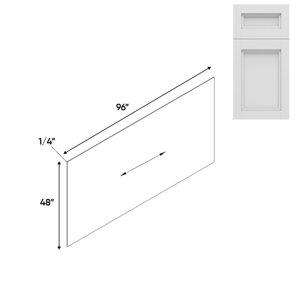 RTA - Havana Blanco - 96"W x 48"H - Base Panel Skin Single Side Finished - 96"W x 48"H - HAB-BP4896