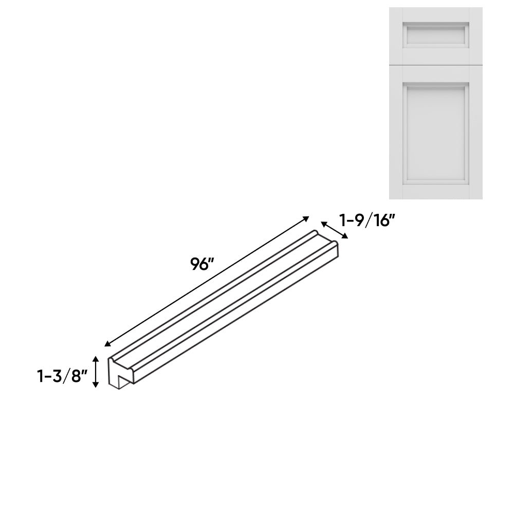 RTA - Havana Blanco - Light Molding - 96"W x 1 3/8"H x 1 9/16"D - HAB-LM8