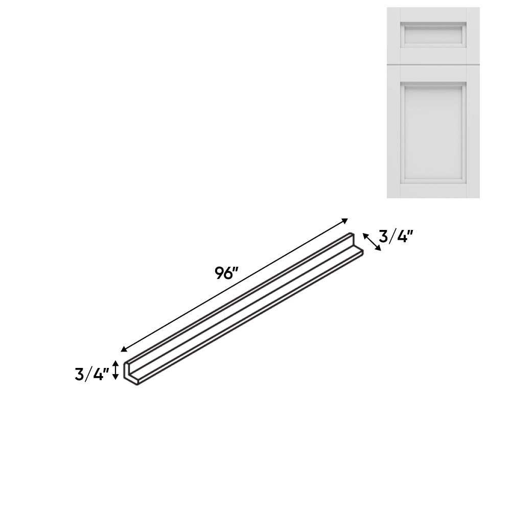 RTA - Havana Blanco - Outside Molding - 96"W x 3/4"H x 3/4"D - HAB-OCM8