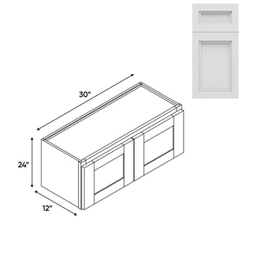 RTA - Havana Blanco - Wall High Cabinets with 2 Door - 30