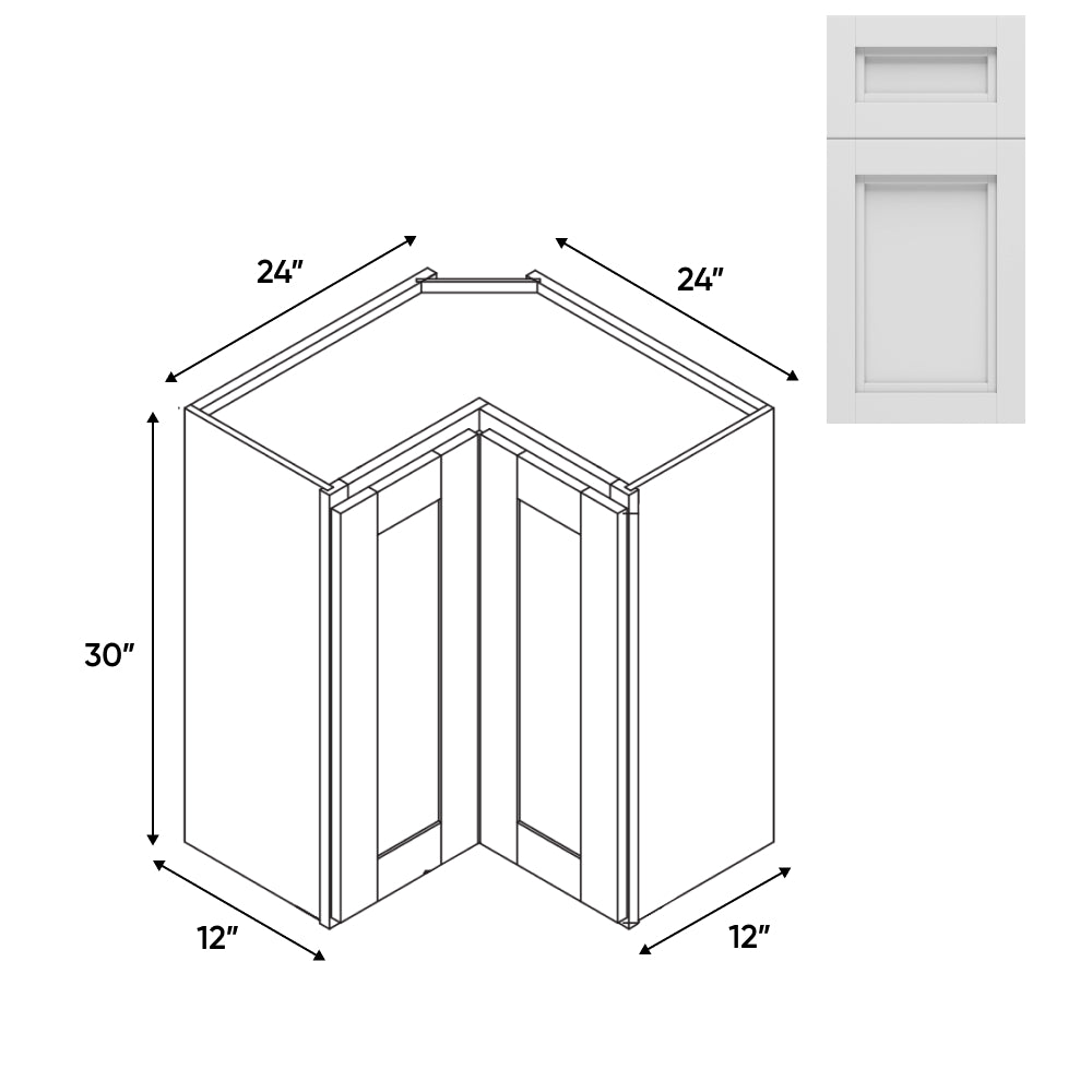 RTA - Havana Blanco - Wall Easy Reach Cabinet - 24"W x 30"H x 12"D - HAB-WER2430