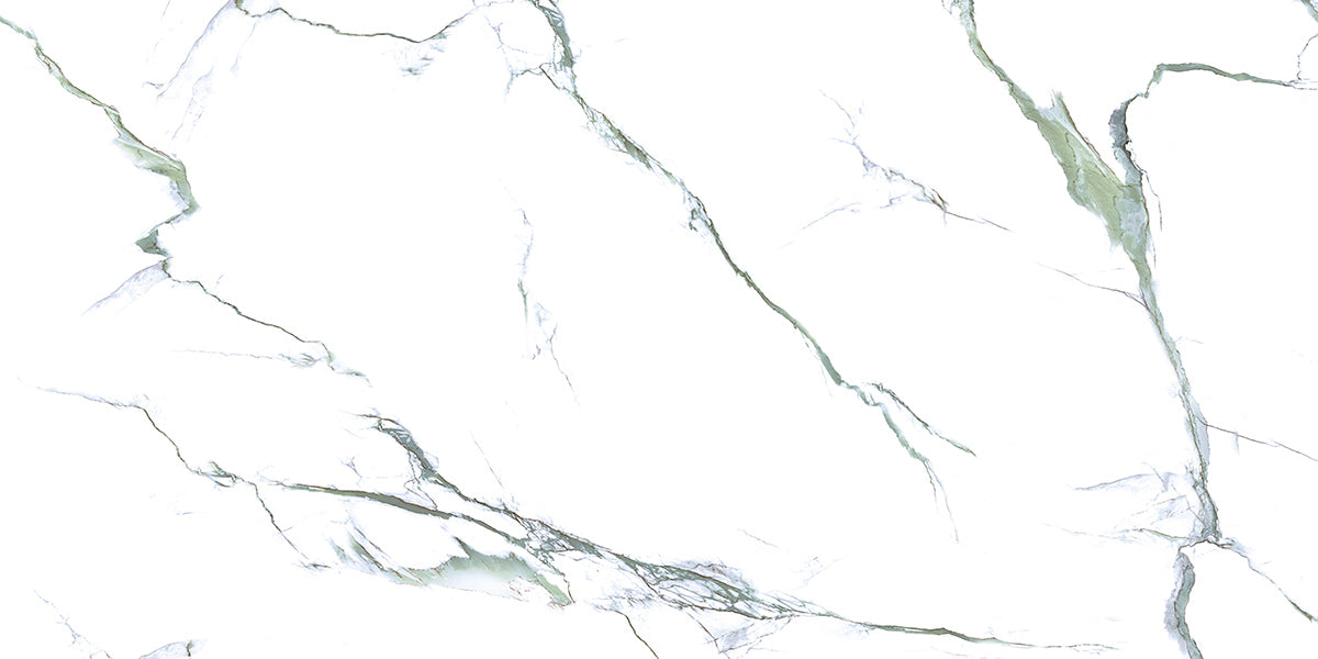 24 In. X 48 In. Calacatta Green Polished - Porcelain Wall & Floor Tile (15.50 Sqft/Case)