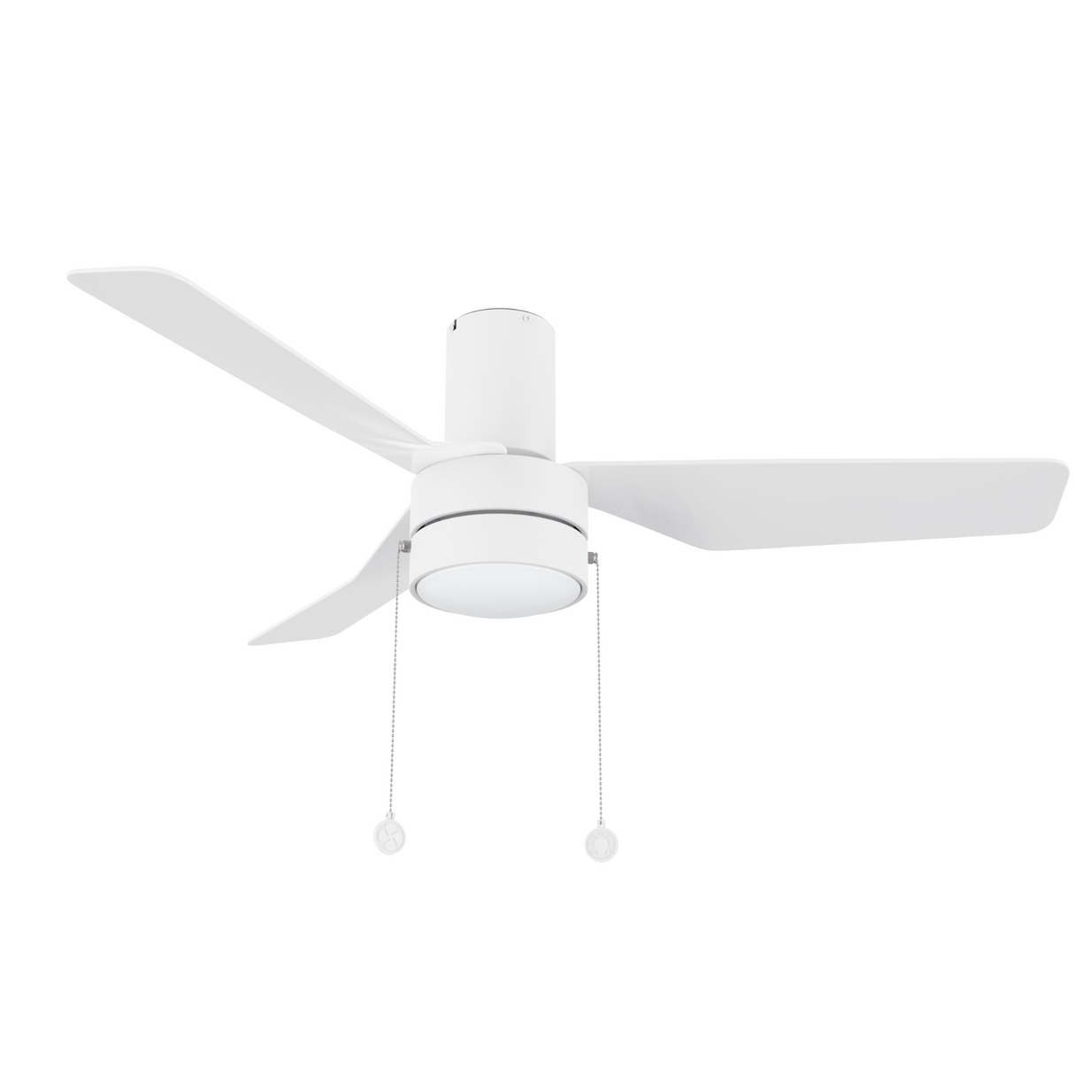 FORMOSA 44 In 3 Blade Smart Ceiling Fan With Integrated LED Lights With Pull Chain
