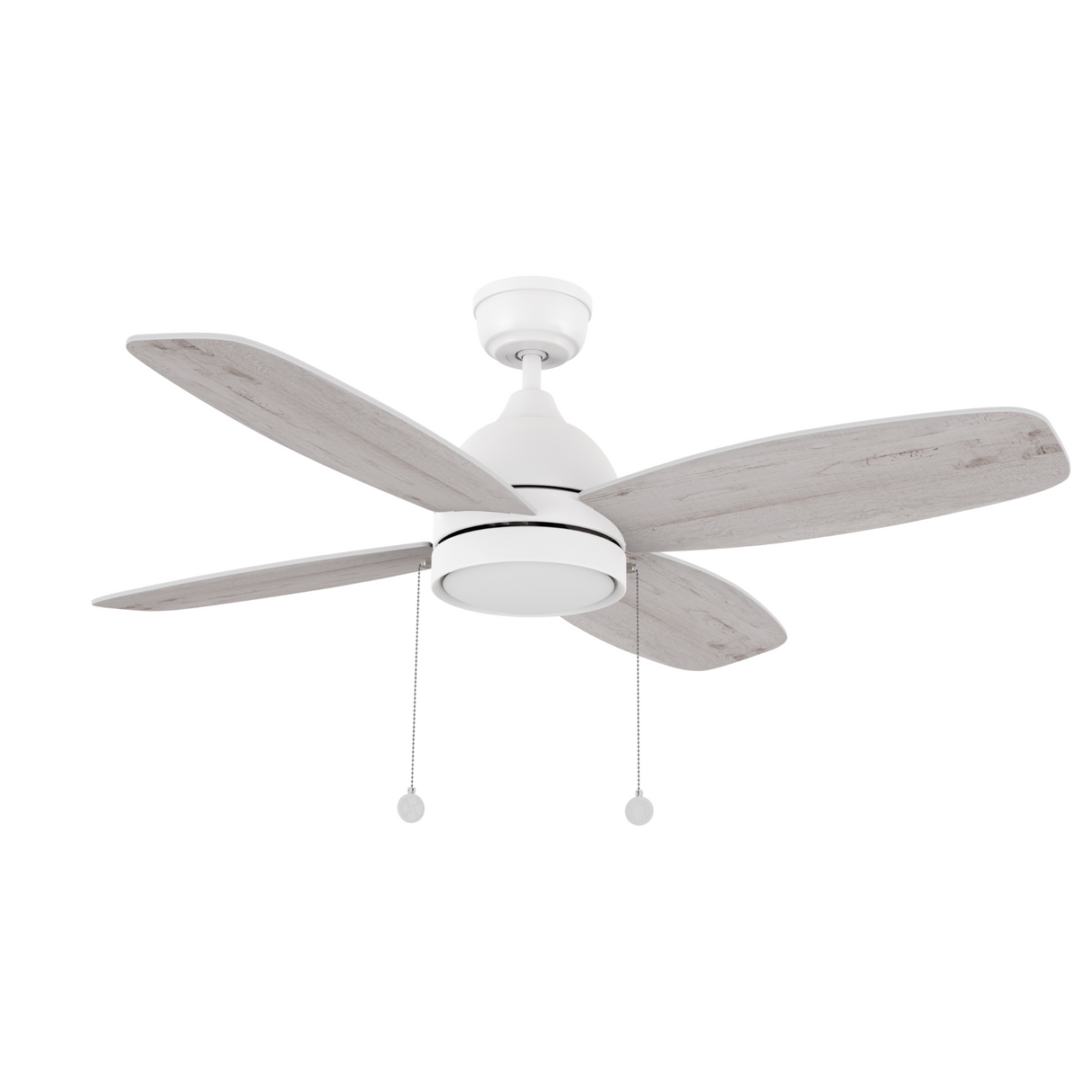 GREENWOOD 48 In 4 Blade Smart Ceiling Fan With Integrated LED Lights With Pull Chain