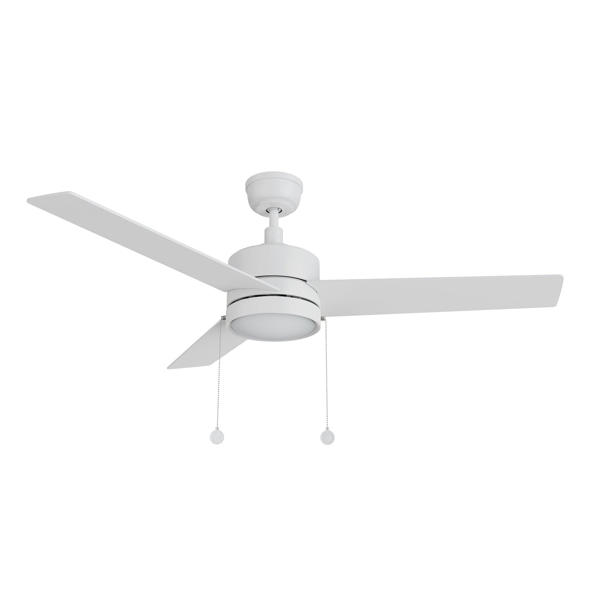 ASCOTT 52 In 3 Blade Smart Ceiling Fan With Integrated LED Lights With Pull Chain