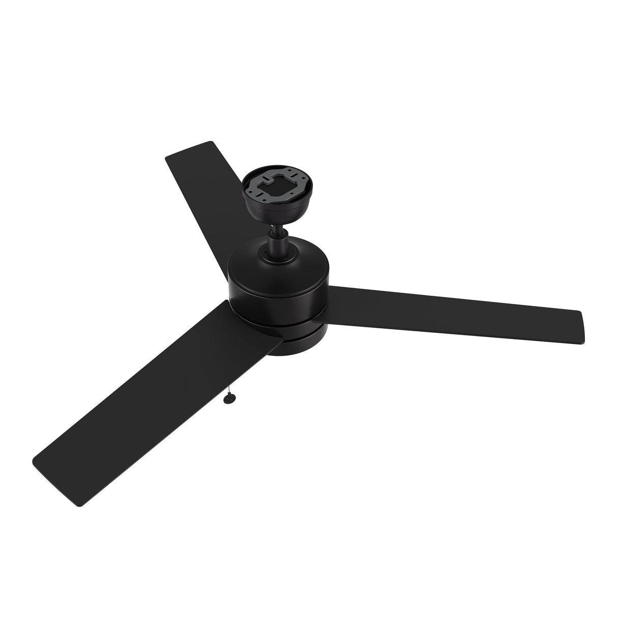 ASCOTT 52 In 3 Blade Smart Ceiling Fan Without  LED  Lights With Pull Chain