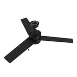 ASCOTT 52 In 3 Blade Smart Ceiling Fan Without  LED  Lights With Pull Chain