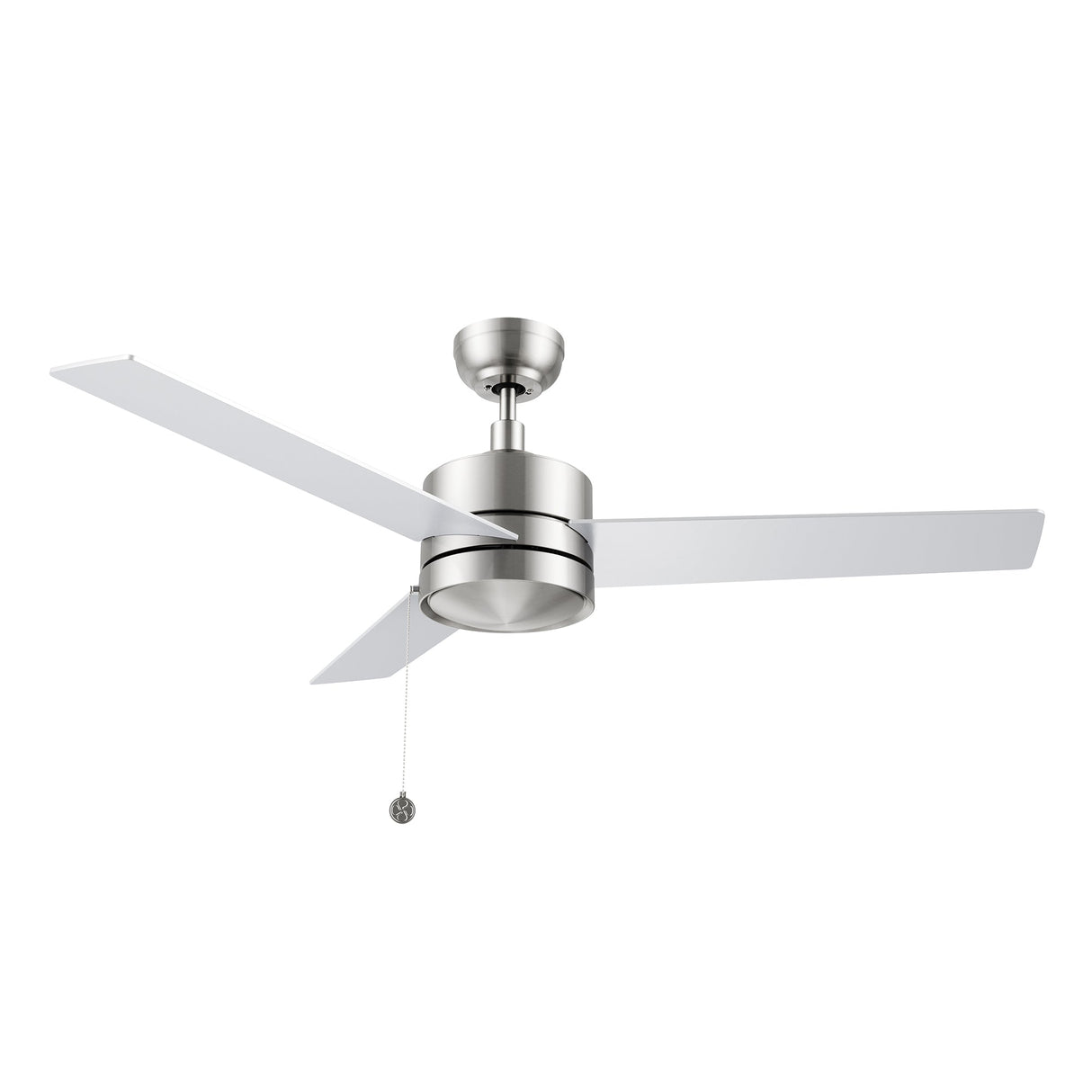 ASCOTT 52 In 3 Blade Smart Ceiling Fan Without  LED  Lights With Pull Chain